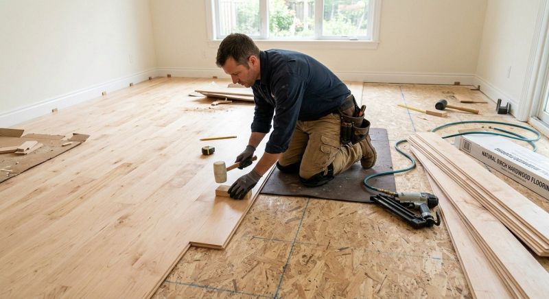 Birch Floor Installation in Palm Beach County, FL