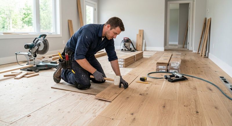 Birch Floor Installation in Palm Beach County, FL