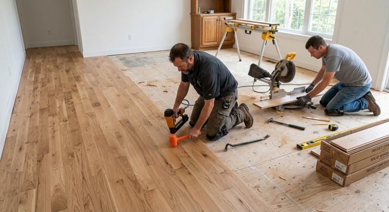 Oak Floor Installation in Jupiter, FL