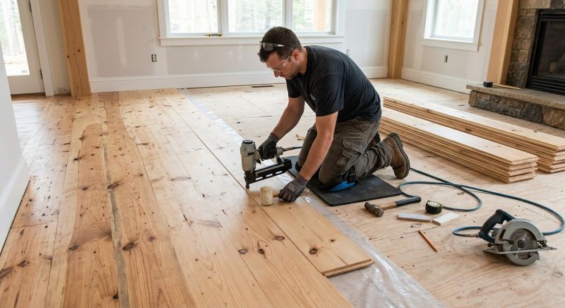 Pine Floor Installation in Palm Beach County, FL