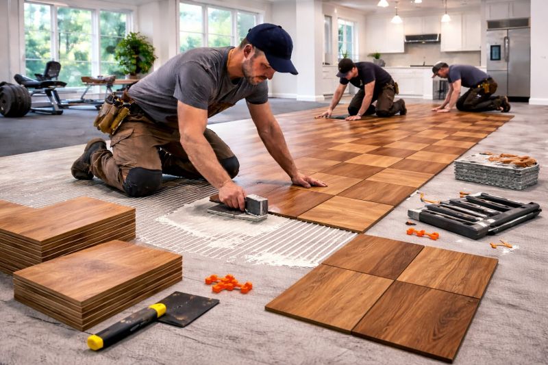 Teak Flooring Installation in Palm Beach County, FL