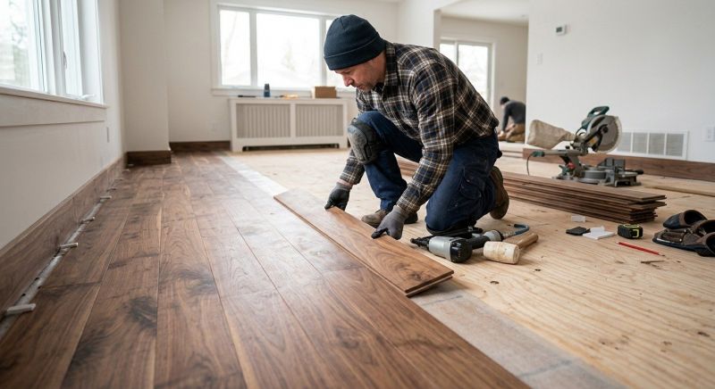 Walnut Flooring Installation in Palm Beach County, FL