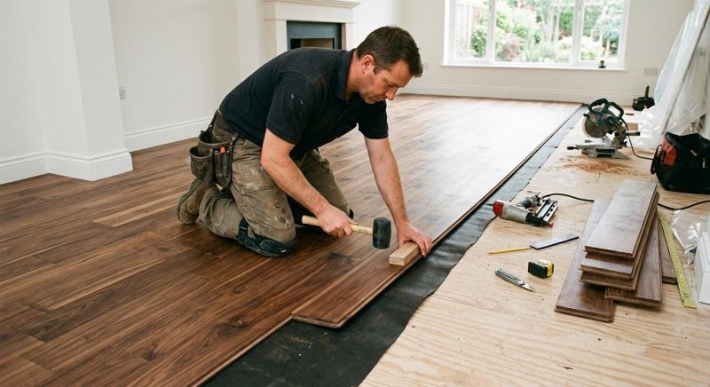 Walnut Flooring Installation in Palm Beach County, FL