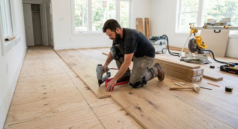 White Oak Floor Installation in Palm Beach County, FL
