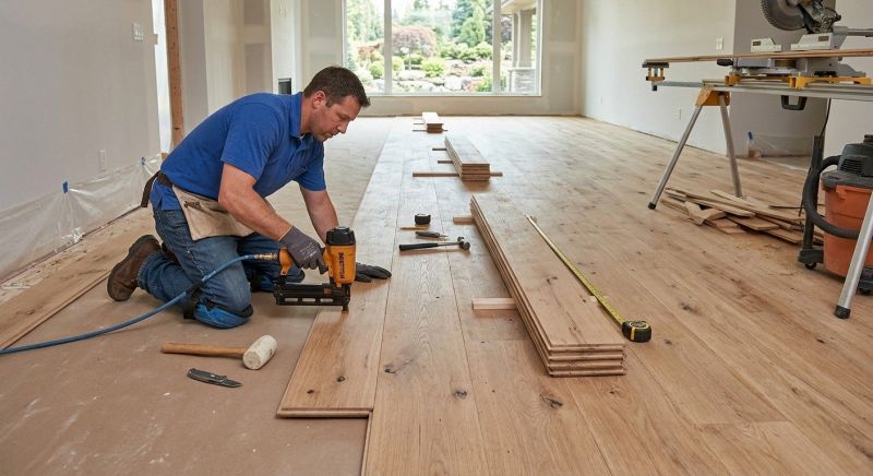 Wide Plank Floor Installation in Palm Beach County, FL