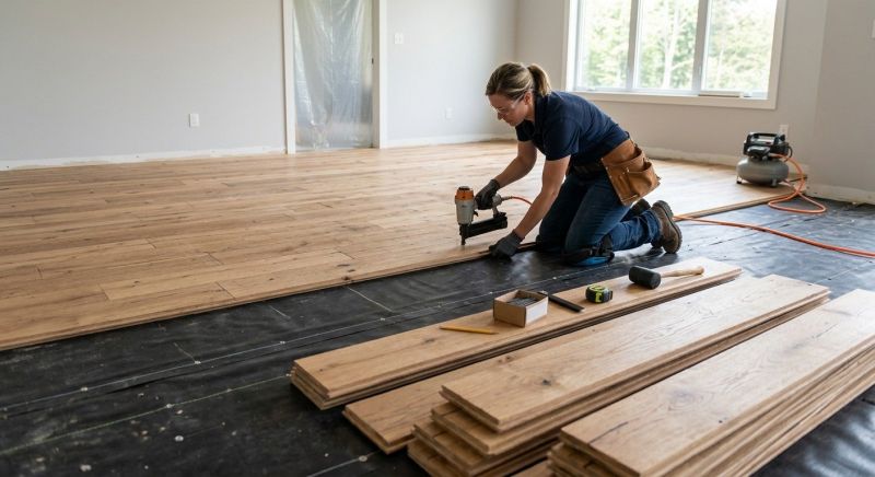 Wide Plank Floor Installation in Palm Beach County, FL